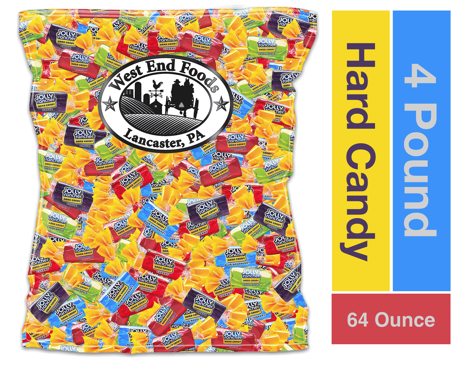 Jolly Rancher Hard Candy Assorted, 4 Pound