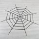 thumbnail image 4 of Monstrate Araña grande Decoración de Halloween para el hogar Bar Casa embrujada Telaraña Halloween Araña artificial Accesorios de seda Kits de decoración para fiestas Negro 1.5 m Monstrate HA007306-07, 4 of 6
