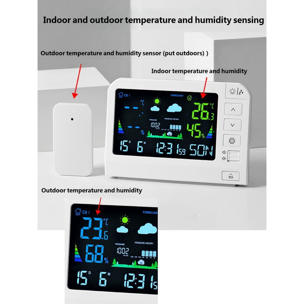Oasiva Weather Stations Indoor Outdoor Sensors Indoor Outdoor Thermometers