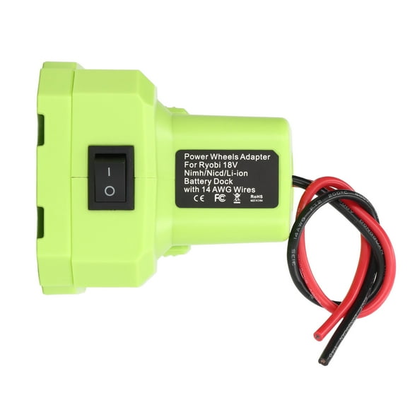 Adaptador de batería de litio, adaptador de batería de litio 14AWG Adaptador de batería AWG V Adaptador de batería de iones de litio Rendimiento comprobado