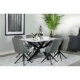 thumbnail image 3 of Paulita Rectangular Dining Table White and Gunmetal, 3 of 7