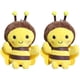 thumbnail image 1 of WORGEOUS LLavero de decoración de abeja rellena, mochila, colgantes de felpa, decoraciones de llavero de abeja de peluche, 2 uds., 1 of 9
