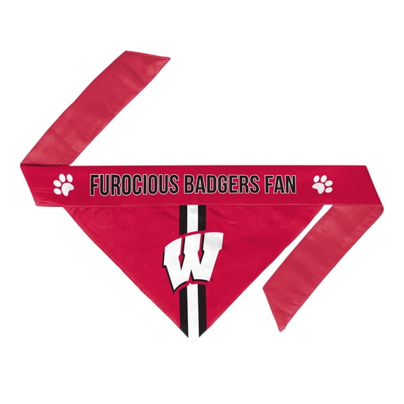 Wisconsin Badgers Pet Bandanna Size XS