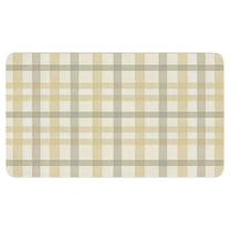 Rustic Elegance with Our 30x17 Buffalo Plaid Outdoor Rug - No-Skid, Absorbent Front Door Mat. Ideal for Layering & Upgrading Farmhouse Spring/Summer Decor