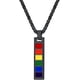 thumbnail image 1 of Collar de plata de ley de acero inoxidable, regalo de collar con colgante de arcoíris de joyería para hombres/mujeres Fason ZJWJ390, 1 of 4