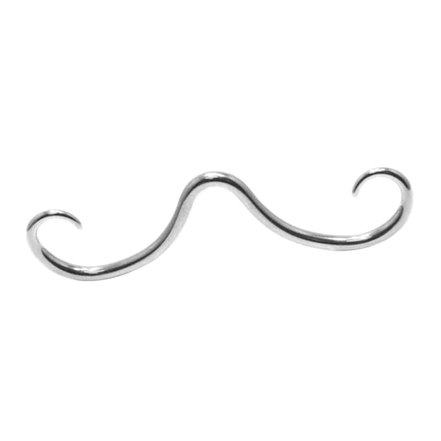 Anillo de tabique de bigote Salvador Acero