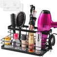 thumbnail image 1 of Organizador de herramientas para el cabello VITVITI, de metal, montado en la pared, negro mate, 1 of 6