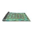 thumbnail image 2 of Ahgly Company Indoor Square Oriental Light Blue Traditional Area Rugs, 6' Square, 2 of 4