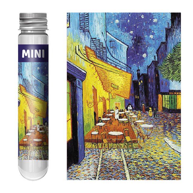 150 Mini rompecabezas de tubo de ensayo, rompecabezas de dibujos animados para adultos, juguetes para niños, Mini rompecabezas de tarjeta azul, ideal para rompecabezas planos
