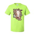 thumbnail image 2 of Wild Bobby Western Ma Steer Pink And Grey Distressed Pop Culture Men Tee, Safety Green, 5X-Large, 2 of 6