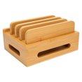 thumbnail image 3 of Bamboo Charging Dock Stand, Detachable Multifunctional Design Bamboo Charging Station Multiple Slots For Home ANGGREK No, 3 of 7