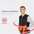 thumbnail image 3 of leyfeng Chaleco calefactable para hombre, chaleco calefactable de invierno, chaqueta calefactora, ropa de abrigo eléctrica USB ligera para, 3 of 8