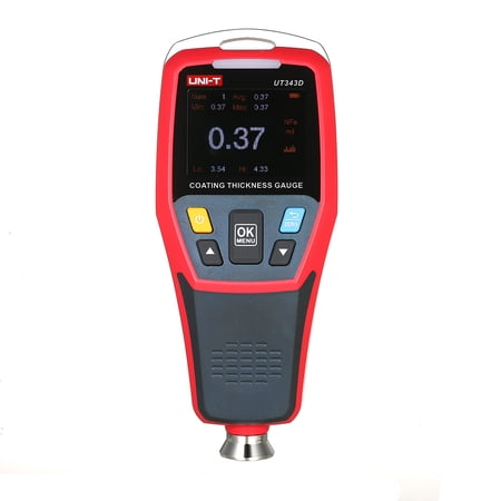 UNI-T UT343D Digital Coating Gauge Meter Thickness Tester with USB Data ...