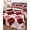 Dark Red, variant on Full Size Quilt Bedding Set, Red Geometric Moroccan Reversible Summer Quilt 3 Pieces, Abstract Art Red Ombre Modern Lightweight Bedspreads Coverlets with 2 Pillow Shams for All Seasons