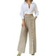 thumbnail image 1 of Conjunto de camisa y pantalones holgados de mujer, de color liso, dos piezas, corte holgado, poliéster-spandex, tallas S-XXL, 1 of 6