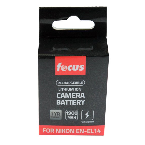 Batería Focus EN-EL14 de 1900mAh de Ion de Litio para Nikon