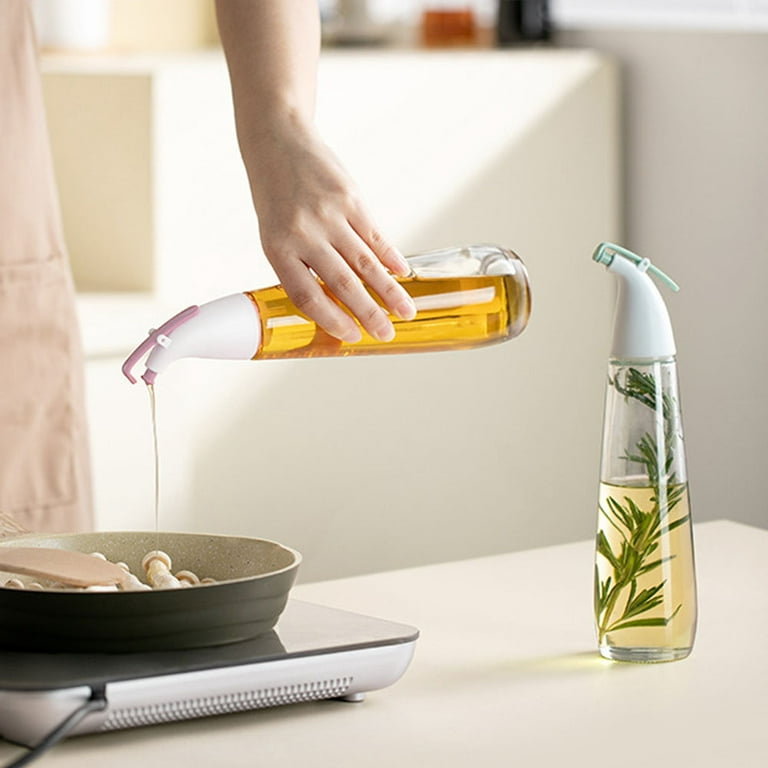 Dream Lifestyle Oil Dispenser, Wall Mount Plastic Oil Cruet, Leak-Proof  Dust-Proof Oil and Vinegar Dispenser Container Bottle for Kitchen