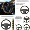 thumbnail image 3 of Renewold Wolf Moon Sunflower Car Accessories Full Set 11 PCS, Universal Car Seat Covers Steering Wheel Cover Seat Belt Pad Cup Holder Key Chains Car Accessories Fit for Most Cars SUV Sedans, 3 of 7