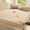 KHAKI, variant on H&D 3-Piece Faux Rabbit Fur Fitted Sheet Set with 2 Pillowcases