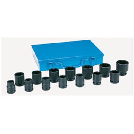 UPC: 0838780000602 | Grey Pneumatic 8038 14 Pc. 0.75 in. Drive Standard Length Fractional Impact Socket Set