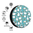 thumbnail image 4 of Yiaed Cartoon Funny Goose Print Tire Wheel Cover, Waterproof Spare Tire Cover Fit for Jeep, Truck,Trailer, RV, SUV, Camper and Most Vehicle-16 inch, 4 of 6