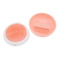 thumbnail image 1 of Dog Grooming Shower Brush, Safe Bristle Pet Bath Brush Ergonomic Design Prevent Slip with Comb for Rabbits ,Gray,Green, 1 of 7
