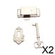 thumbnail image 1 of Cerradura de gabinete,Cerradura de gabinete Cerradura de muebles de diseño vintage Resistente,Cerradura de cajón de escritorio Cerradura decorativa de diseño antiguo,Accesorios de cierre de, 1 of 8