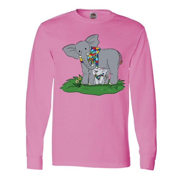 Inktastic Autism Support Elephants Long Sleeve T-Shirt