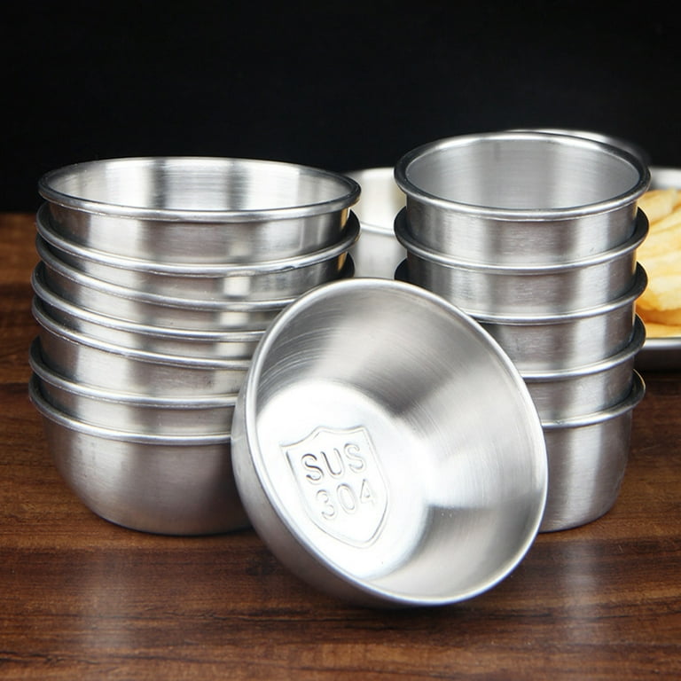 Stainless Steel Sauce Cups with Silicone Lids Reusable for Dipping Sauces  Salad Sauce Cups Stainless Steel for Restaurant Catering Stainless Steel Dipping  Sauce Cups Portion Cups Stainless Pink 