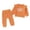 a3-Orange, variant on KPOPLK Baby Girls Ribbed 2 Piece Outfit MAMA'S MINI 3M 6M 9M 12M 18M 24M 2T 3T 4T Sweatshirt and Pants Set Clothing,Size 3-6 Months