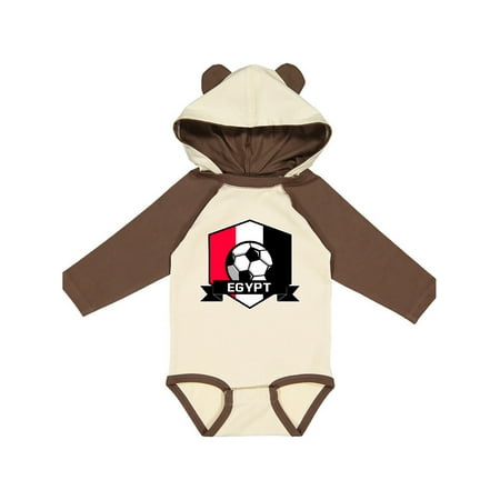

Inktastic Soccer Egypt Flag Banner Gift Baby Boy or Baby Girl Long Sleeve Bodysuit