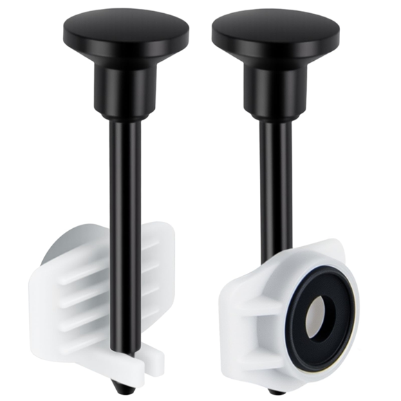2-Pack Universal Tub Spout Diverter Repair Kit, Leak-Proof Bathtub Faucets Repair Replacement Parts Black