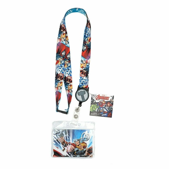 Marvel Avengers Thor Lanière avec Porte-Cartes Rétractable