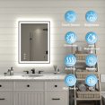 thumbnail image 5 of Apex-Noir 24"x32" Framed LED Lighted Bathroom Mirror, 5 of 12