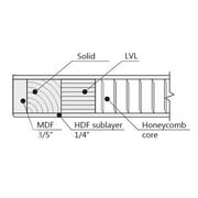Barn Bypass Doors 64 x 80 with 6.6ft Hardware