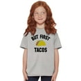thumbnail image 4 of But First Tacos Tuesday Funny Food Crewneck T Shirts Boy Girl Teen Brisco Brands XS, 4 of 6