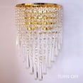thumbnail image 5 of Miumaeov Modern Contemporary Crystal Wall light LED Wall Sconce Bedside Lamp Wall Mounted Lighting Fixture Gold, 5 of 12