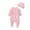 Pink, variant on MuZeFu Rompers for Baby Girls Long Sleeve Newborn Infant Baby Girls Solid Ruffles Floral Romper Jumpsuit Hat Outfits Sets