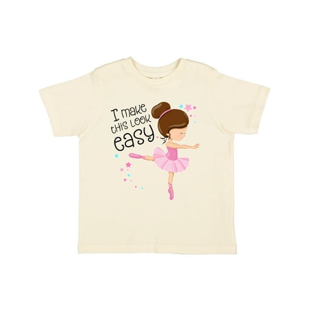 

Inktastic I Make This Look Easy- Ballerina Dancing Gift Toddler Boy or Toddler Girl T-Shirt