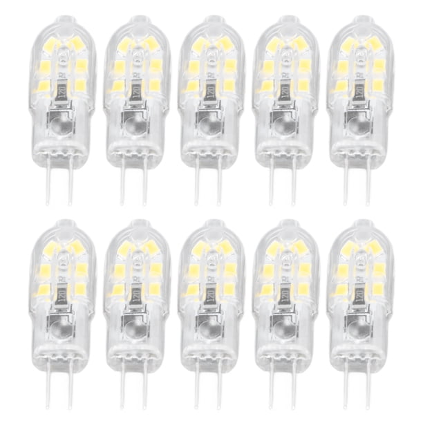 Bombilla LED G4 ANGGREK 10 Piezas Alta Reproducción de Color 12 LED Para Luces de paisaje