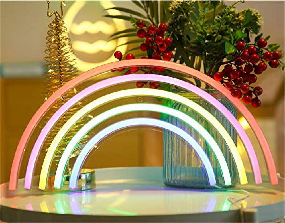 Angel Home USB Party LED Store Decorative Bar Decor Pub Sign Night Operated Neon pink Lights Marquee wing Sign Garage Light 18.11\
