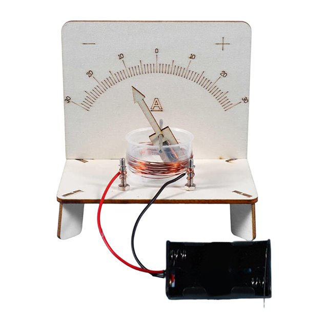 Modelo de amperímetro DIY, proyecto STEM, material didáctico, juguete educativo de madera, kits de experimentos de física para autoensamblaje para