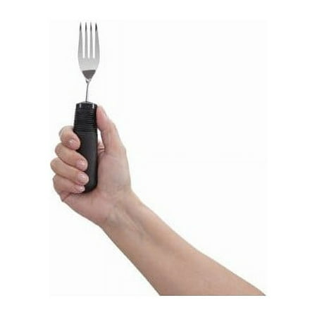 

Adaptive Eating Utensil. OXO Good Grips Weighted Fork is 6 oz Bendable with Non-Slip Built Up Handle. Helpful for Parkinsons Tremors Spasticity Ataxia Stroke Arthritis or Limited Hand Control.