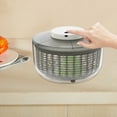 thumbnail image 4 of 6L/6.34Qt Electric Salad Spinner 6W, 6L/6.34Qt Fruit Vegetable Washer Dryer Countertop Vegetable Dehydrator W/Bowl & Colander Round Lettuce Dryer for Draining, Dehydrating, Storing Vegetables, 4 of 17
