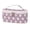 Purple, variant on LSLJS Portable Makeup Bag, Valentine Gifts Stripe Pattern Cosmetic Bag with Double Zippers Travel Toiletry Bag with Handle and Divider Makeup Case Organizer and Storage for Women Girls