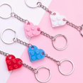 thumbnail image 3 of "Heart Keyring Keychain Made Bricks Perfect Valentine's Day Gift Best", 3 of 5