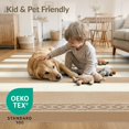 thumbnail image 4 of ODIKA 6'x9' Washable Area Rug Outdoorarea Crisp Boho Courtyard Large Striped Solid Seagrass for Family Room, Living Room, Master Bedroom, Non-Slip, Easy Care, 4 of 7