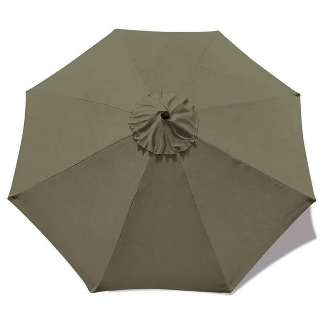 Patio Umbrella Cover Replacement Top Canopy for 9ft 8 Ribs, TAN (Canopy only)