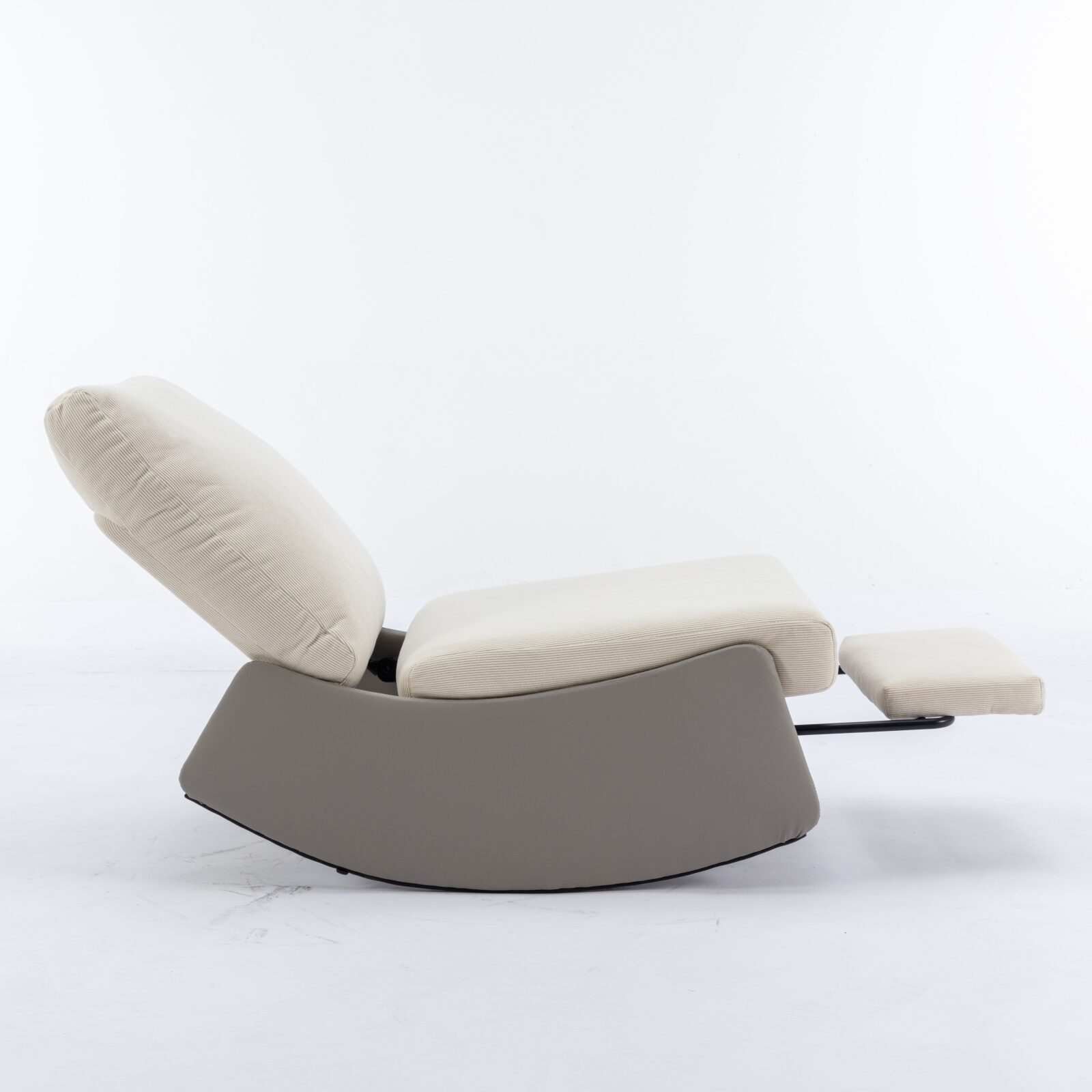 Outdoor Rocking Chairs Modern Rocking Chair Recliner, Comfy Rocker Nursery Chair with Footrest, Accent Reading Chair, Upholstered Lounge Chair for Relaxing, Resting,Soft Padded Rocker for Indoor Livi