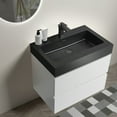 thumbnail image 4 of Melamine Vanity with Black Basin - Smooth Drawer Closing - Small Bathroom - Stylish Upgrade, 4 of 4
